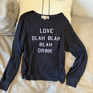 Black Graphic Sweatshirt